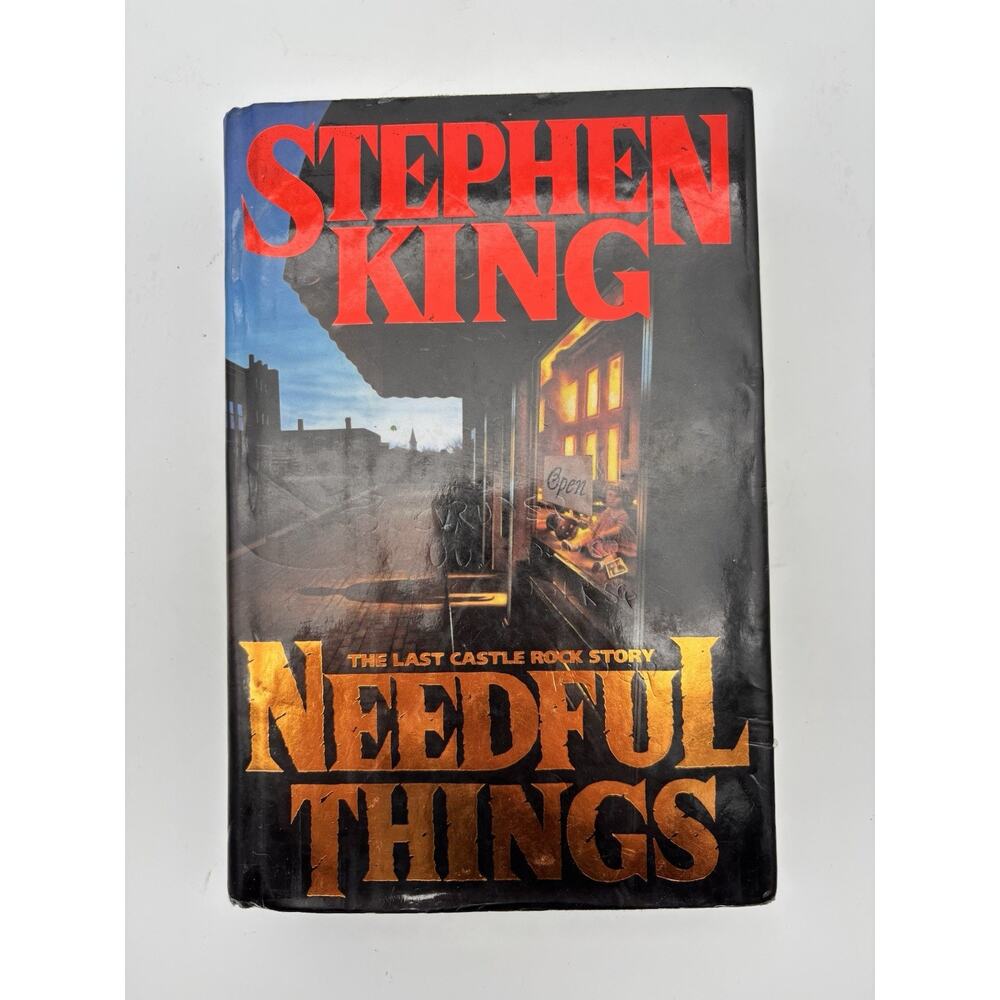 Needful Things Stephen King First Edition 3rd Print Vintage Hardcover w/DJ